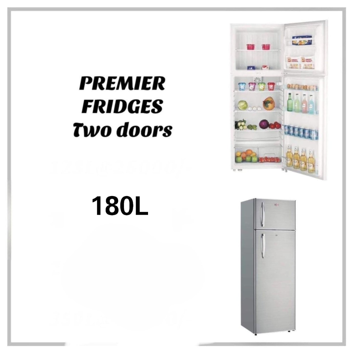 180L Two Door Fridge