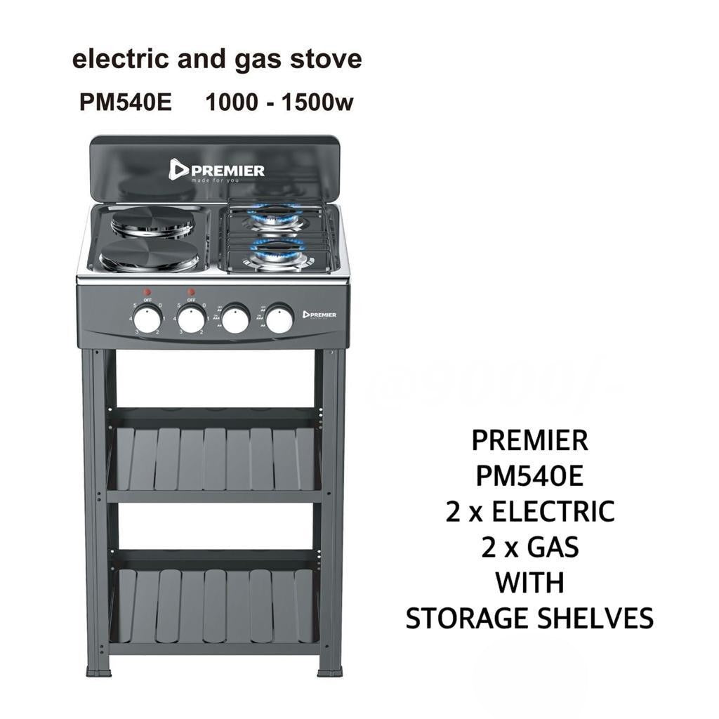 Premier 4 burner - 2 gas & 2 electric Floor standing