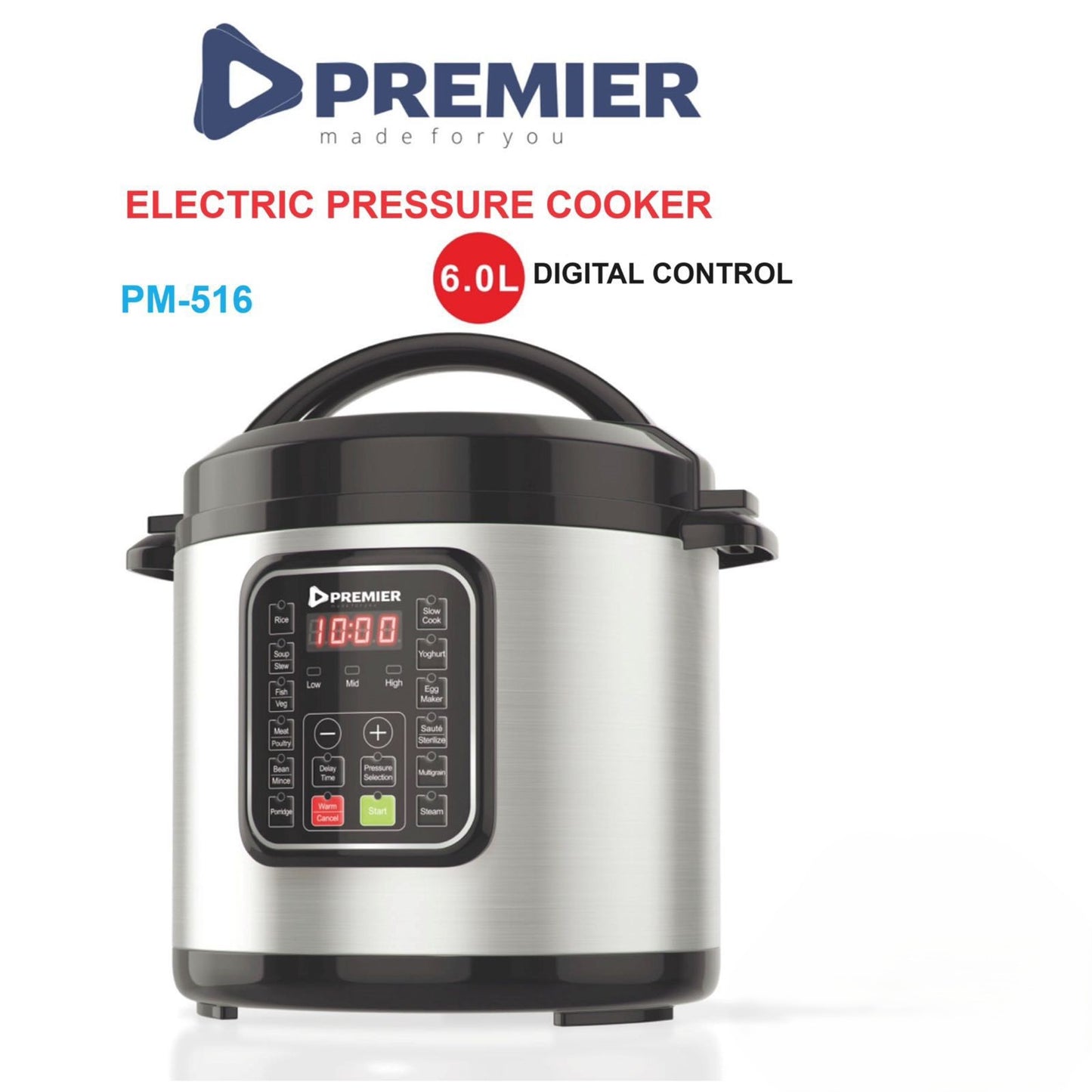 Premier 6L Electric Pressure Cooker