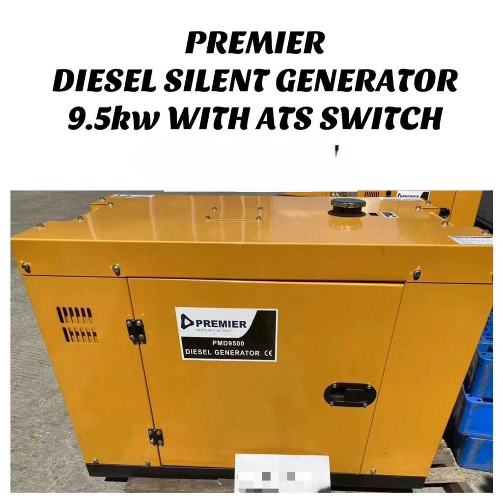 Premier Silent Diesel Generator 9.5KVA with ATS Switch