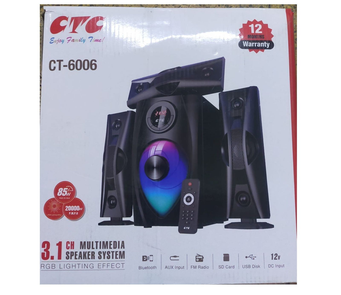 CT6006 3.1CH Multimedia Speaker System