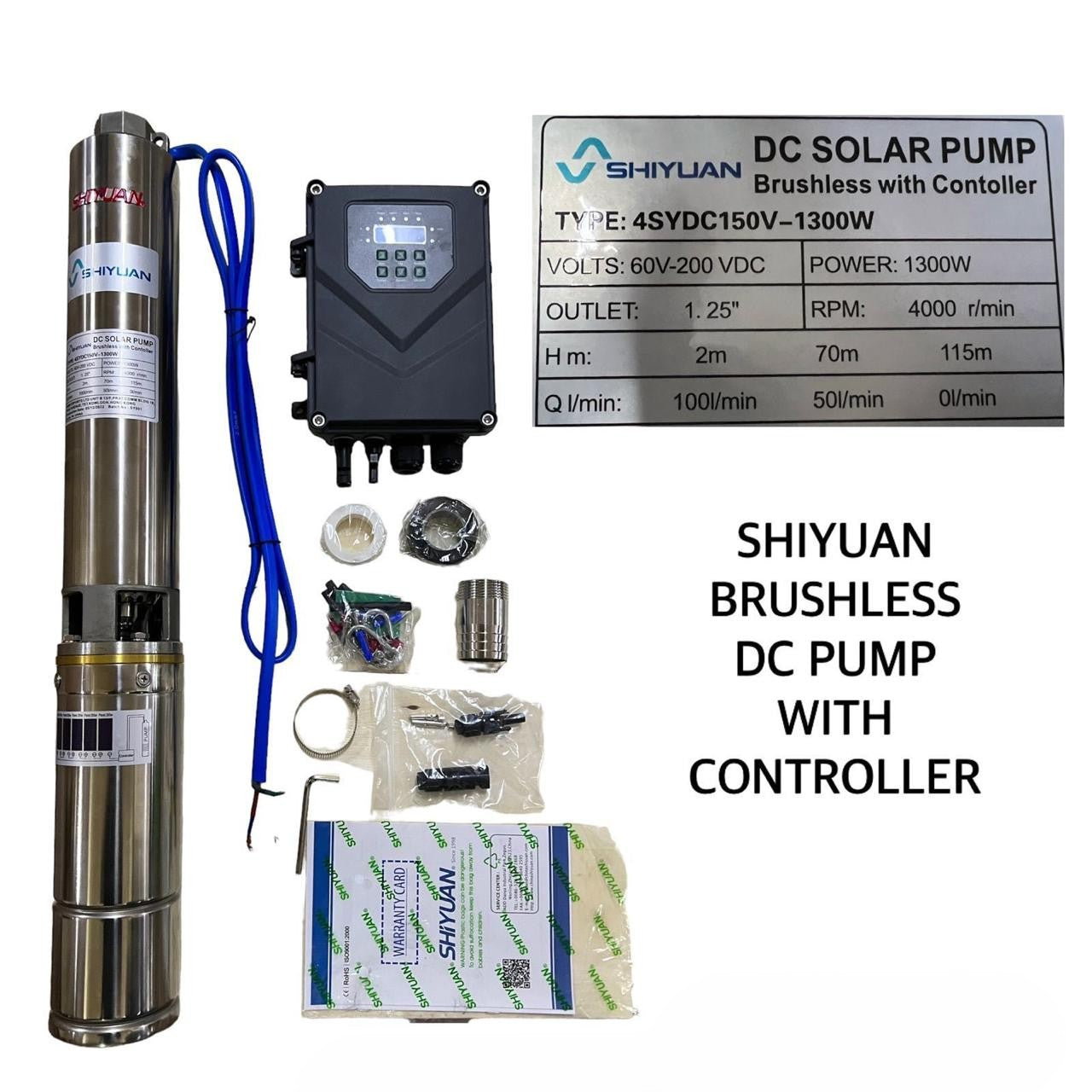 115M Shiyuan Brushless DC Pump with Controller