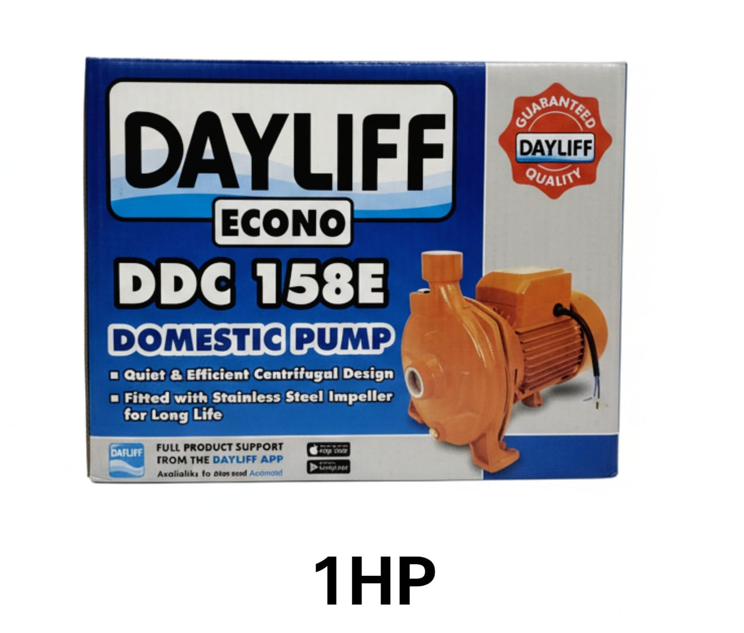 Dayliff Domestic Pump 1HP DDC 158E