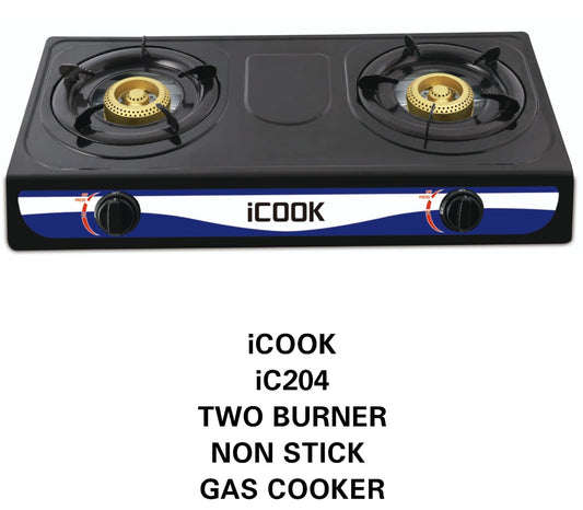 ICOOK 2 Burner Non-stick Gas Cooker