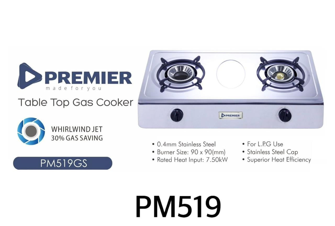 Premier Table Top 2 burner Gas Cooker
