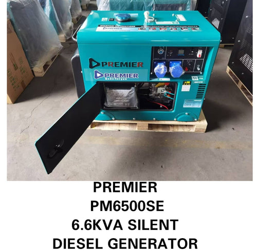 Premier 6500SE Silent Diesel Generator 6.6KVA