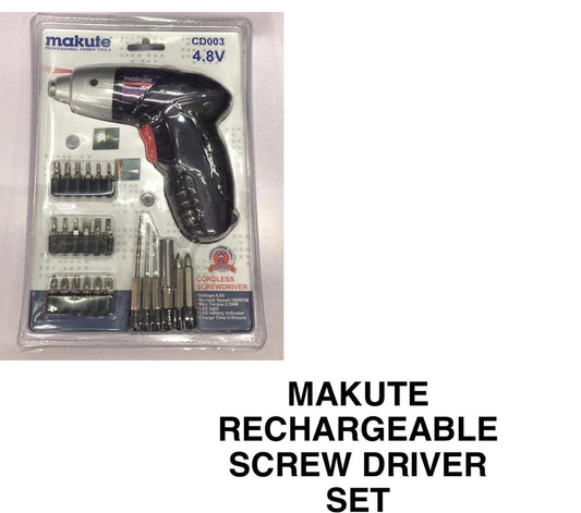 Makute Rechargable Screw Driver Set