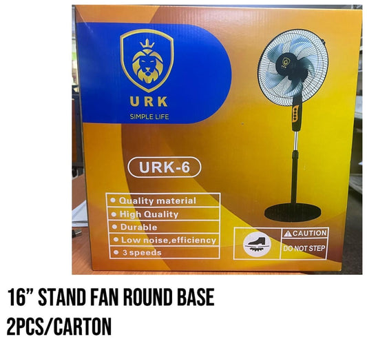 16" Stand Fan Round Base