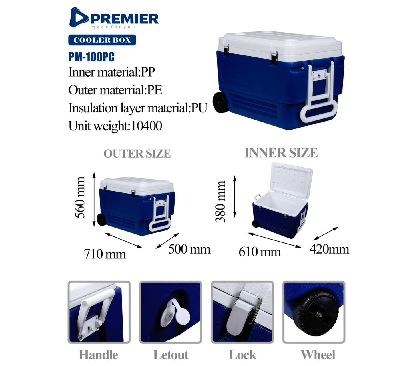 100L Cooler Box