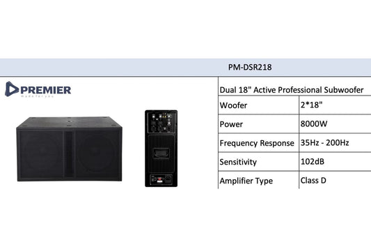 PM-DSR218 Dual 18" Subwoofer