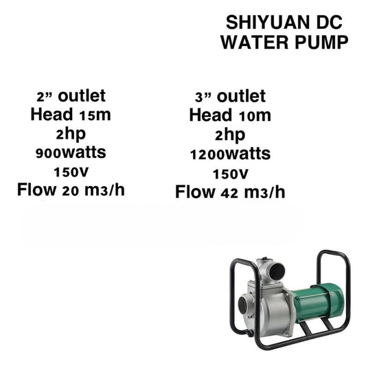 Shiyuan DC Water Pump 3" Outlet