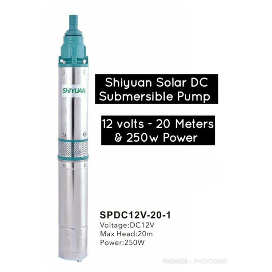 20M Shiyuan Solar DC Submersible Pump
