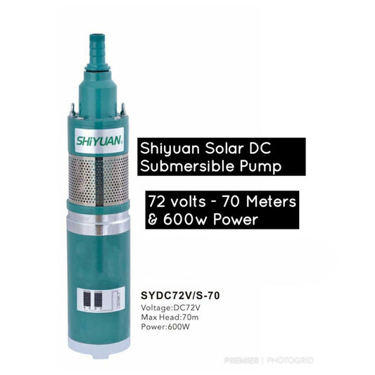 70M Shiyuan Solar DC Submersible Pump