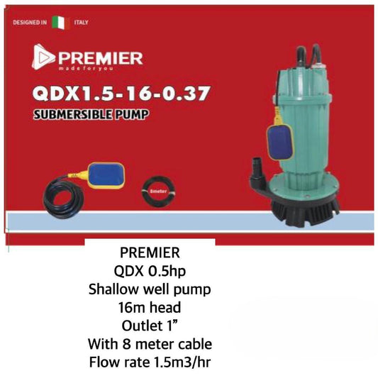 Premier QDX 0.5HP Shallow Well Pump