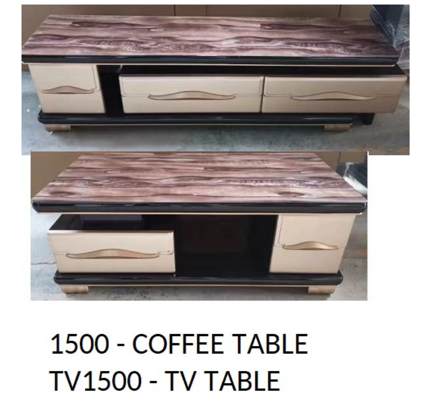 Tv & Coffee Table Set Model 1500