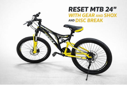 Reset Mtb with Gear, Shox & Disc Break 24"